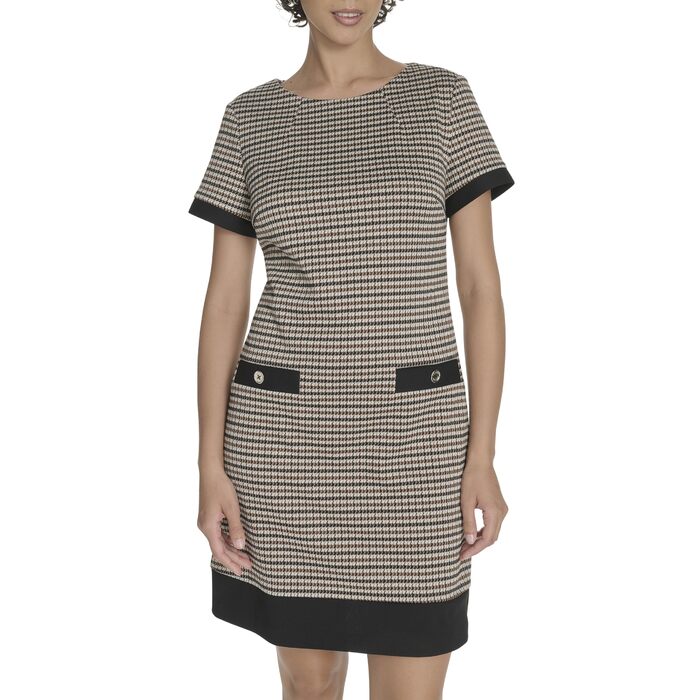Сукня Tommy Hilfiger жіноча короткий рукав Scuba Crepe Multi (40, коричневий)