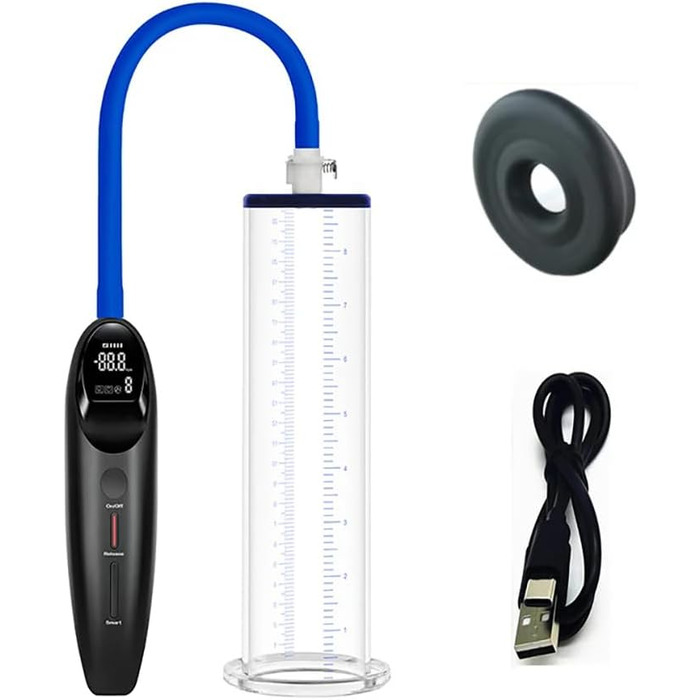 Guspiun Електрична пеніс-насос зі LCD-дисплеєм: посилення ерекції та тренування