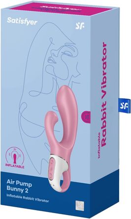 Satisfyer Air Bunny 2 - вібратор з надувним валом | Силікон | 12 режимів | Для жінок