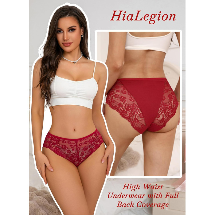 Сліпекс жіночі мереживні, безшовні, великі розміри, 6 шт. (чорний*2, червоний*2, рожевий*2)