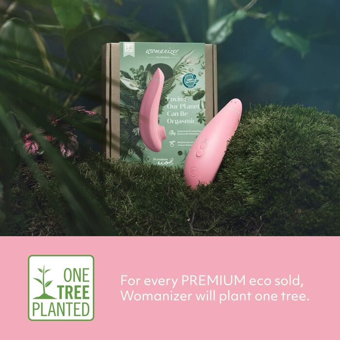 Womanizer Premium - вібратор для жінок, стимулятор клітора, чорний (Eco Rosa)