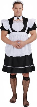 Костюм покоївки для чоловіків CoolChange Witzges | Карнавальна маскарадна сукня для вечірки | Розміри: M, L, XL