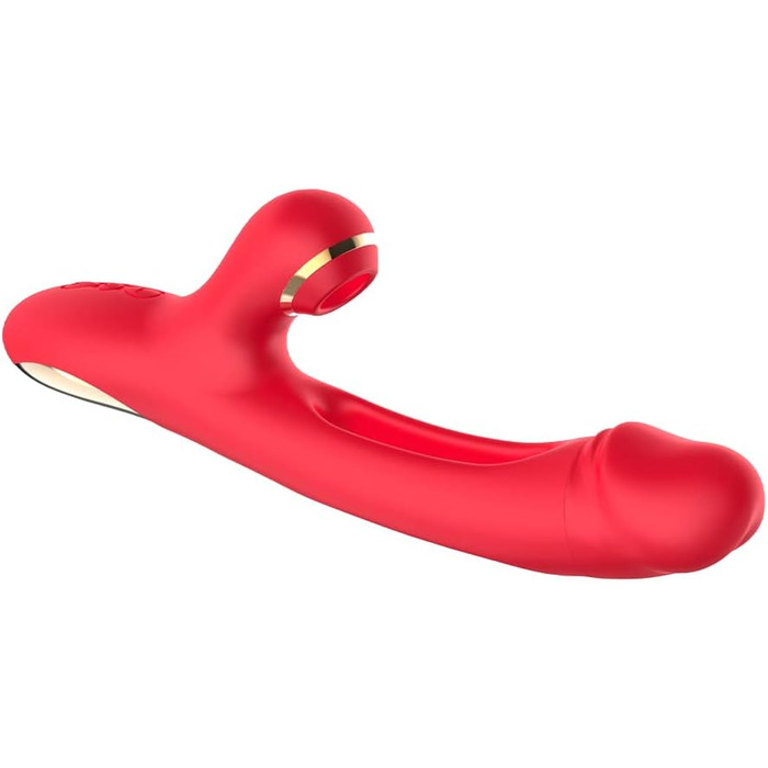 Вібратор Rabbit 2-в-1 для стимуляції вагіни та клітора, 49 швидкостей, 14 режимів вібрації, 25 см, для жінок та пар