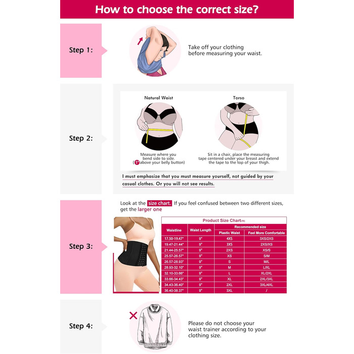 Корсет для фігури жіночий, чорний та бежевий (XXL), 25 кісток, дихаючий