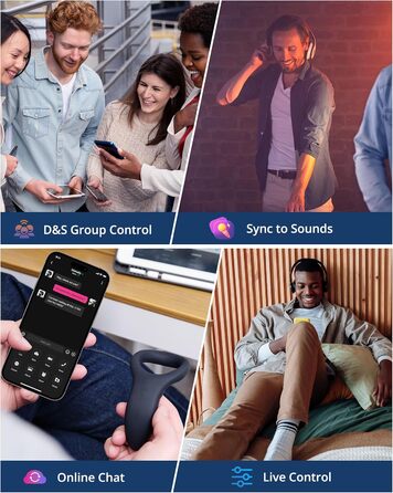 LOVENSE Diamo Bluetooth вібратор кільце для чоловіків з пультом керування, безліч режимів, програмування