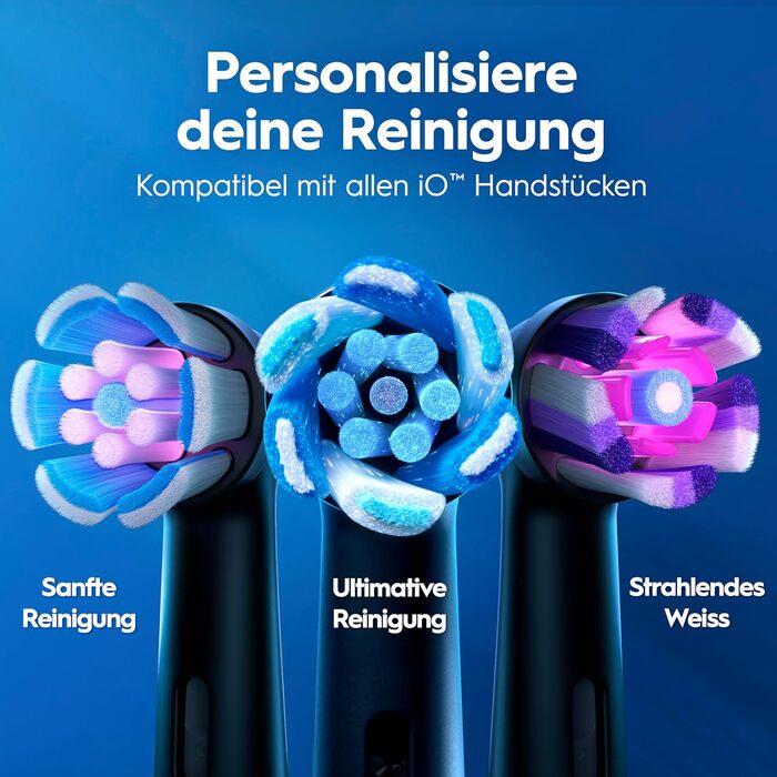 Електрична зубна щітка Oral-B iO Series 2 Night Black: 3 режими чищення, насадка та дорожній футляр