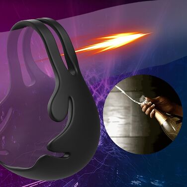 Вібруючий кільце для яєчок з 9 режимами вібрації, масажер для яєчок, пристрій для мастурбації, пульт дистанційного керування, тренажер для чоловіків та пар