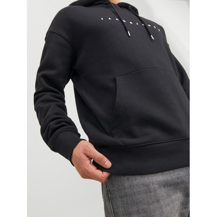 Чоловічий худі Jack & Jones JJESTAR JJ Sweat Hood, Relaxed Fit, колір Cocoa, розмір XL