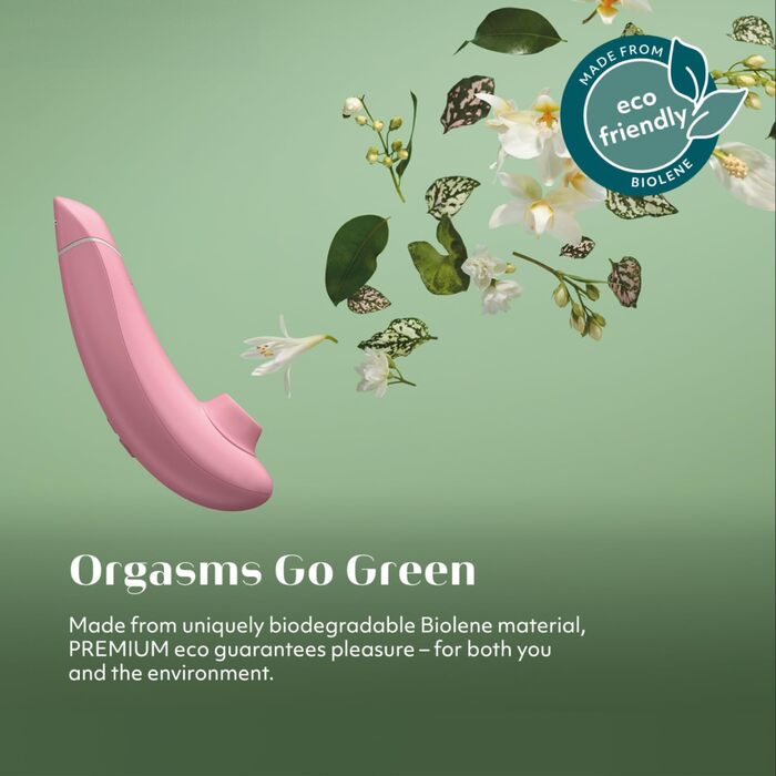 Womanizer Premium - вібратор для жінок, стимулятор клітора, чорний (Eco Rosa)