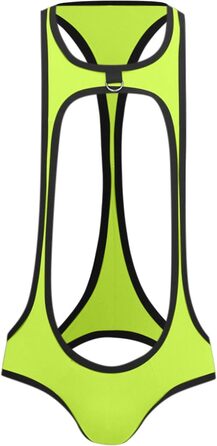 Боді для чоловіків SRZYMJ: спортивний костюм для фітнесу та тренувань, Y-подібний вигин спини, комплект чоловічих трусів (A5-М'ятний, M)