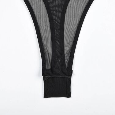 Жіноча спідня білизна Dessous Daen: мереживний боді, корсет, піжама, нічна сорочка. Ідеально для свята! (Чорний, M)