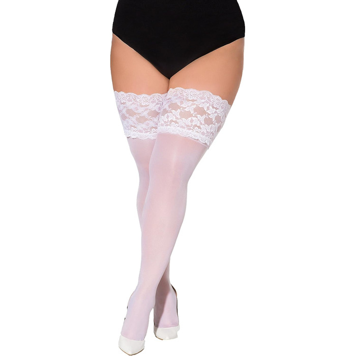 Спідниця-халтер для жінок Legg Story, мереживо, силіконові смуги, розмір XXL, білий