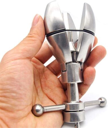 Анальний дилататор з замком Edelstahl Deluxe Asslock XL Buttplug з гачком