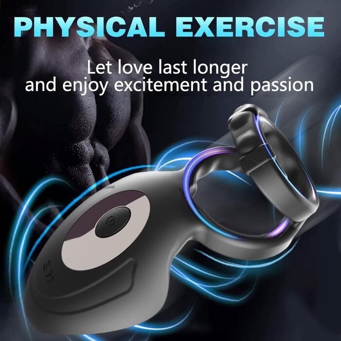 Vibrating Penis Ring Jpscor з пультом керування, 10 режимів вібрації, для чоловіків та пар