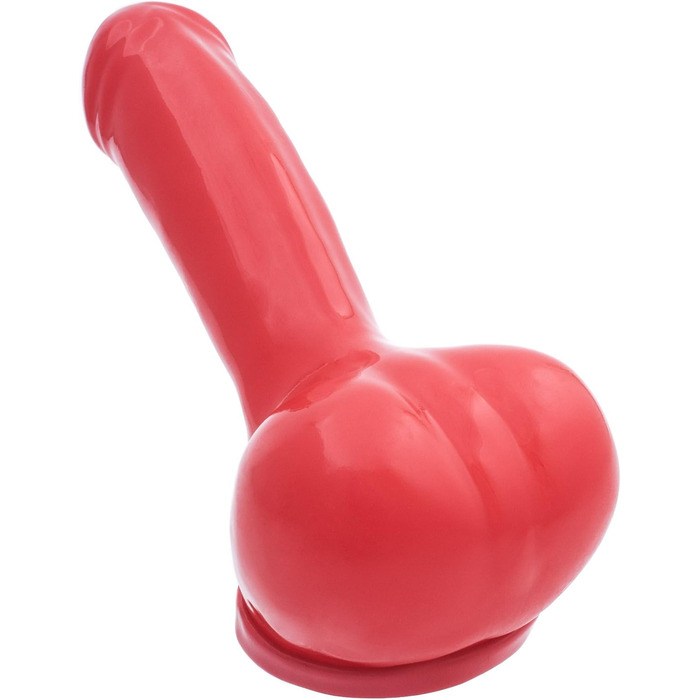 Латексний пеніс-чохол TOYLIE Adam, 13 см, червоний – з мішком та вираженою головкою, Made in Germany
