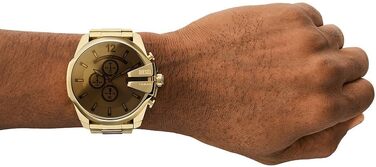 Чоловічий годинник Diesel Mega Chief Chronograph зі сталевим браслетом (Yellow Orkus)