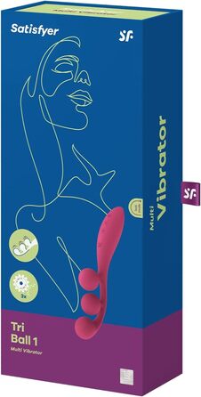 Satisfyer Tri Ball 1: жіноча вібратор з трьома моторами | Водонепроникний секс-іграшка | 20,5 см