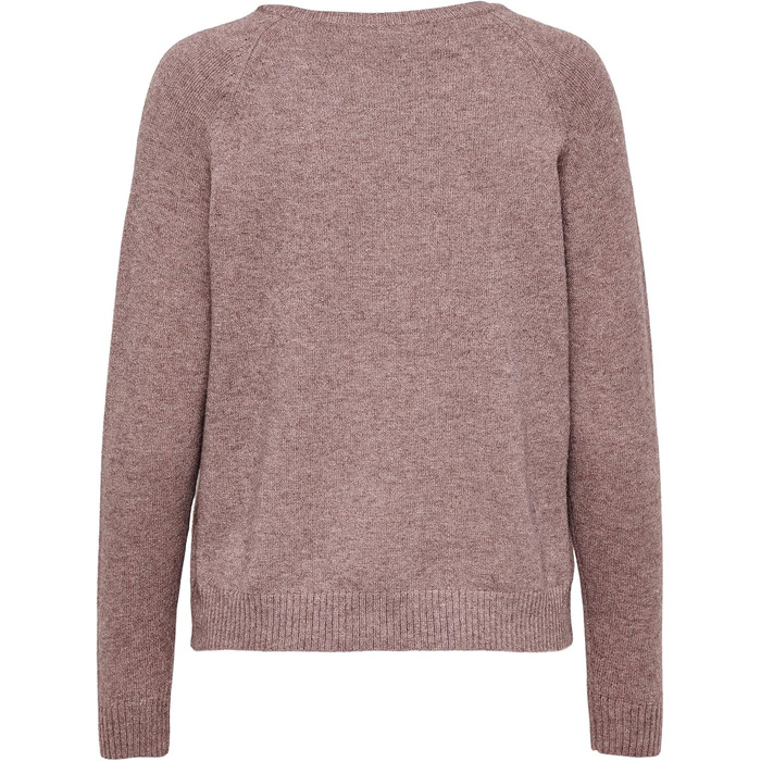 Жіночий в'язаний светр ONLY ONLLESLY Rose Brown (XXL) — м'який трикотажний пуловер кольору рожево-коричневий