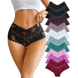 10 пар жіночих боксерів/шлупків: зручні труси з високою посадкою, комплект нижньої білизни, бавовна, S-XL