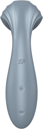 Satisfyer Mini Wand-er Connect App: вібратор для тіла з Bluetooth та керуванням через додаток | Водонепроникний (IPX7) | Компактний дизайн сірого кольору | Стимуляція G-точки та клітора для жінок