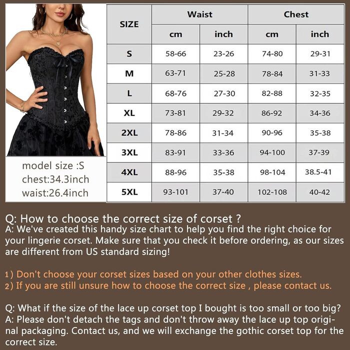 Корсетний топ CSKJ для жінок: готичний, вінтажний, з мереживом, для повних грудей, бавовняний, для схуднення, для вечірки, XL, A13_Wein