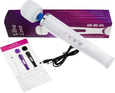 Масажер-паличка Magic Wand - акумуляторний вібратор, 20 рівнів інтенсивності, для розслаблення та задоволення