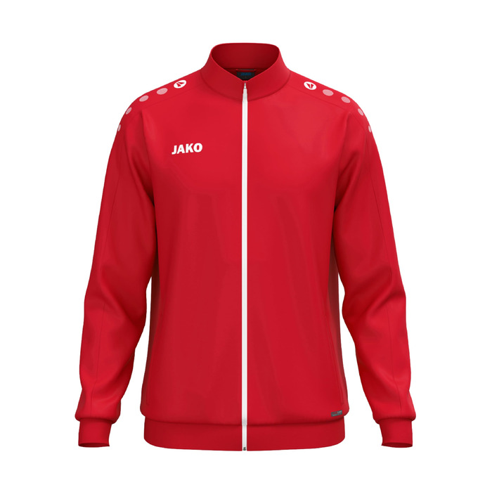 Спортивна куртка JAKO One унісекс із переробленого поліестеру з функцією Keep Dry для тренувань та відпочинку, червона, розмір L