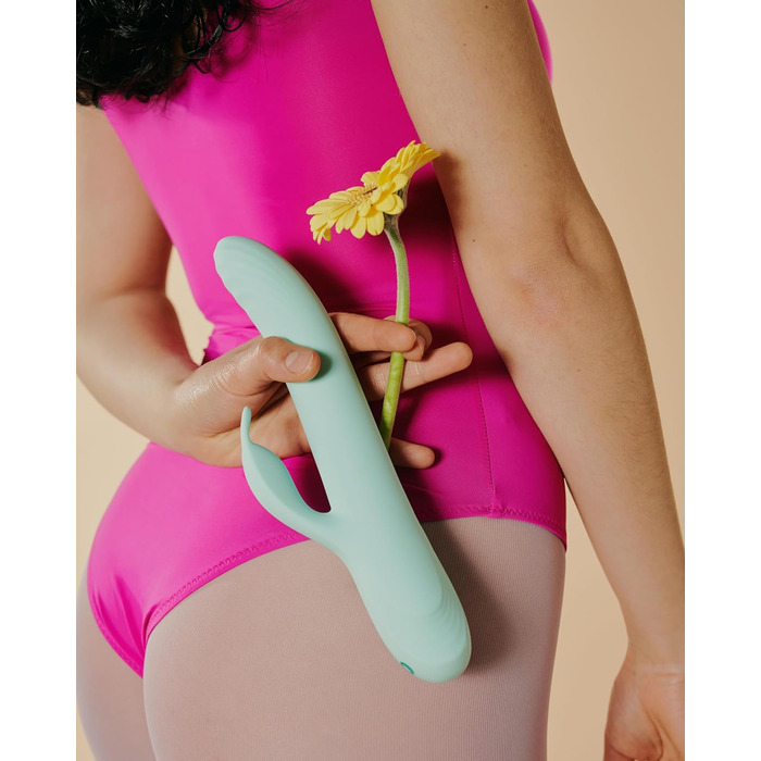 Вібратор Rabbit Control з ефектом штовхання та гнучким вібраційним важелем - Be Playful