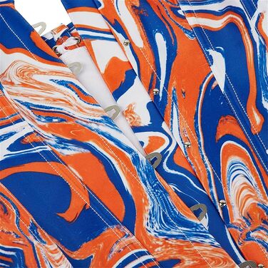 Жіноче корсетне тіло Adelce з квітковим принтом, блакитно-помаранчеве, на шнурівці, вінтажний стиль