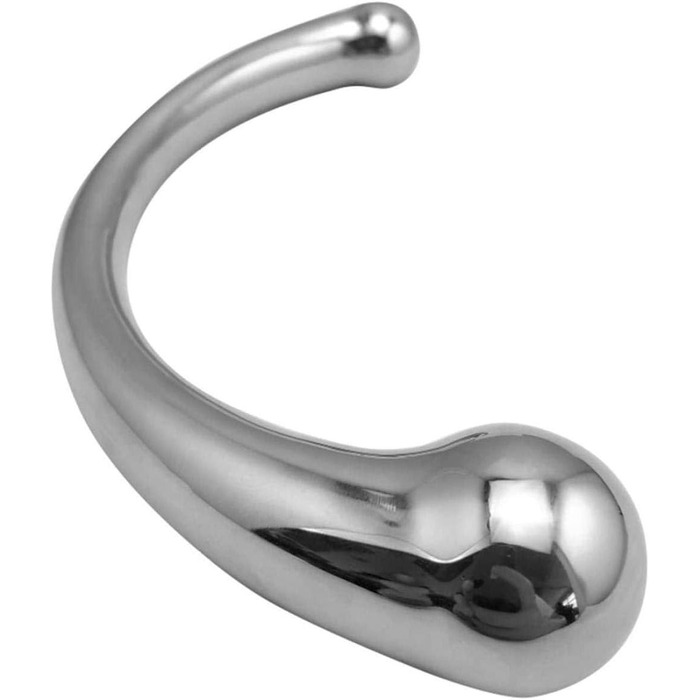 Анальний плагін з подвійним наконечником з нержавіючої сталі - масажер простати для жінок та чоловіків