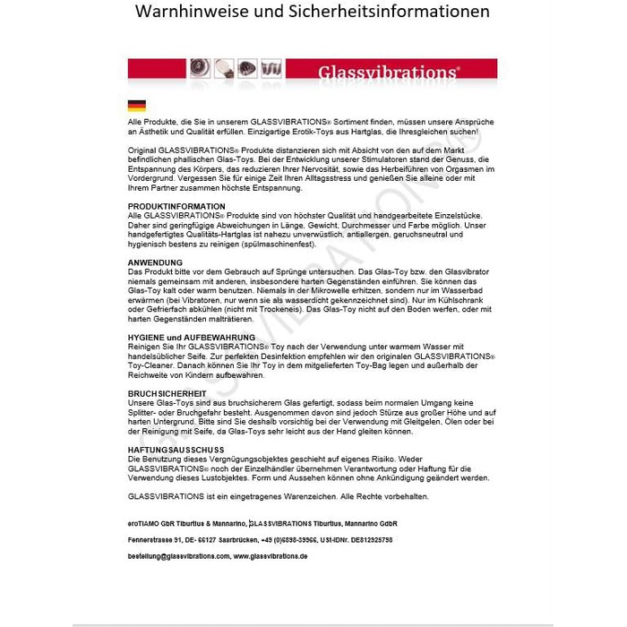 Секс-іграшка Glasdildo Twin Lover - скляний дилда, подвійний