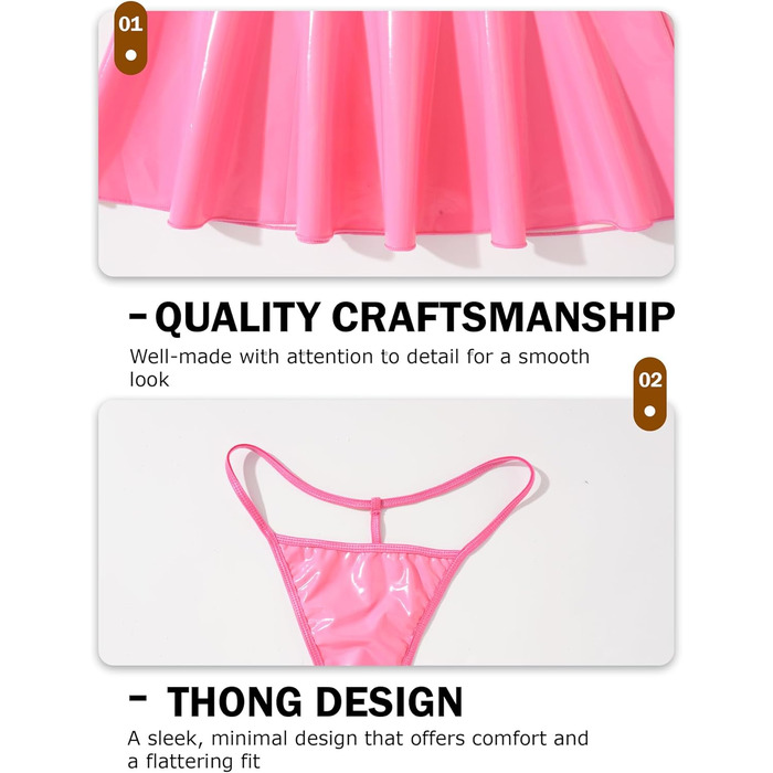 Костюм сексуальної нижньої білизни Ausing для жінок: сукня та комплект. Комплект сексуальної білизни для жінок, сукня-костюм, рожевий, S-XL. Ідеальний вибір для образу зайчика.