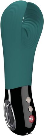 Вібратор для чоловіків FUN FACTORY Manta (Туркіс) – тихий та гнучкий секс-іграшка, мастурбатор, секс-іграшка для пар. Виготовлено з 100% медичного силікону, LOOP-ручка, 18 см (довжина), 3 см (діаметр), колір Deep Sea Blue, 1 шт.