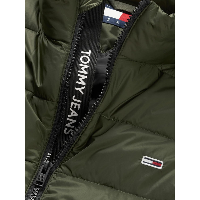 Чоловічий легкий пуховий жилет Tommy Jeans, колір Fatigue Green, розмір XS