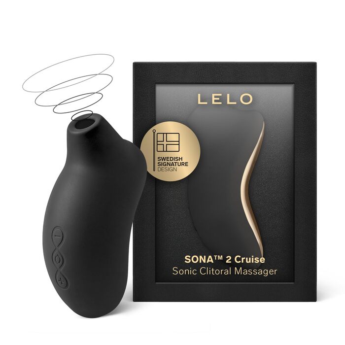 LELO Sona 2 Cruise - вібратор клітора для жінок з технологією SonicPulse™, чорний