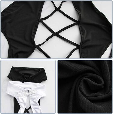 Японський купальник YOMORIO в стилі аніме, з вирізом, чеонгсам, косплей, комбінезон, універсальний розмір, білий