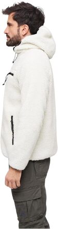Чоловіча робоча куртка Brandit Teddyfleece Worker Jacket, біла, розмір XXL