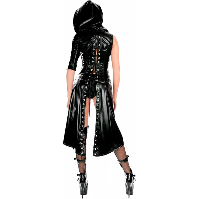 Жіночий латексний боді з відкритими ділянками, костюм для рольових ігор, вечірка, косплей