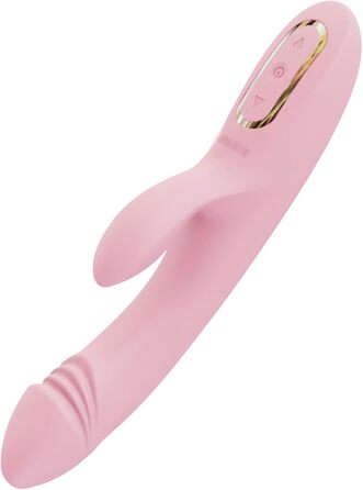 Вібратор Rabbit - вібратор для жінок, G-spot, 9+3 режими, нагрівання, рожевий