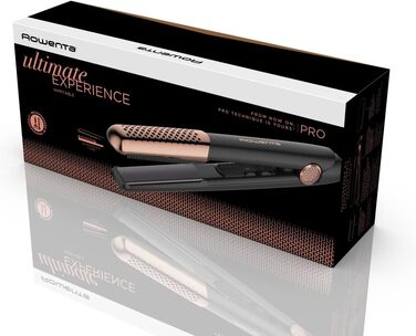 Професійний випрямляч для волосся Rowenta Ultimate Experience SF8230F0, керамічне покриття, чорний/мідний