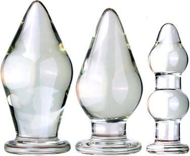 Скляний анальний плагін Hrekssi XXL (діаметр 45/75/80 мм) - для чоловіків та жінок