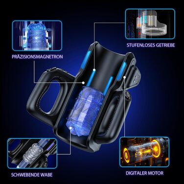 Електричний мастурбатор для чоловіків Leten - автоматичний, з телескопічною та масажною функціями, для дискретного використання