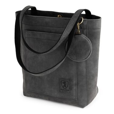 Жіноча шкіряна сумка-шопер Berliner Bags Vintage Seville, класична сумка з ручками (Темно-сіра)