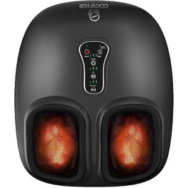 Електричний масажер для ніг COMFIER Shiatsu, інфрачервоний масажер стоп, чорний