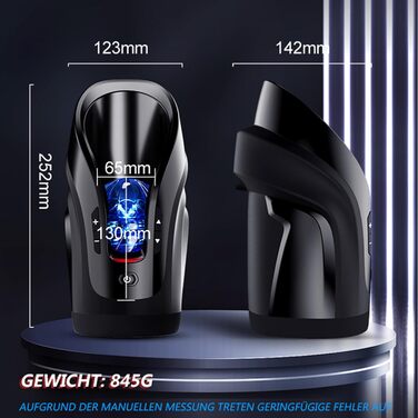 Електричний секс-іграшка для чоловіків з 5 швидкостей та 3D реалістичною вагіною, аудіо-інтеракція, телескопічний дизайн