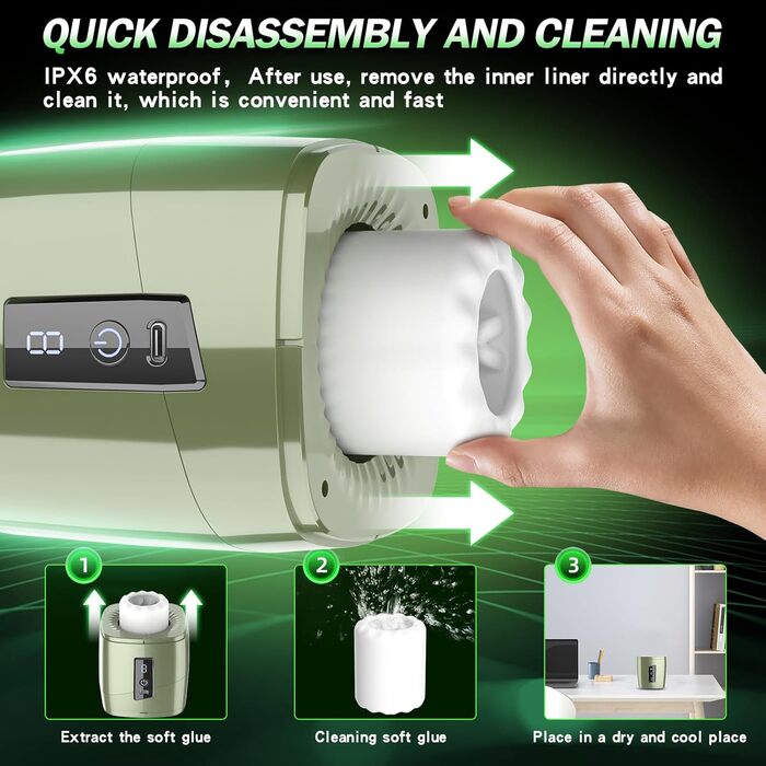 Масажер для чоловіків з 7 режимами, секс-іграшка для самостійних задоволень