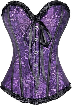 Жіноче корсетне бюстгальтер з готичним дизайном, великі розміри, червоний колір - корсет під груди, шнурівка, топ, бюстгальтер для карнавальних костюмів