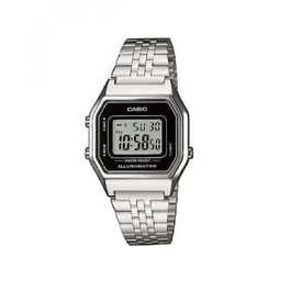 Жіночий наручний годинник Casio Collection Retro LA680WEA (Чорний/Сірий)