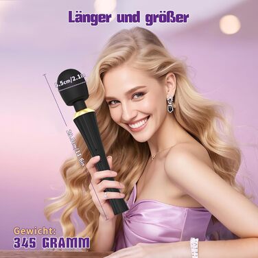 Вібратор з гнучким наконечником для жінок та пар: 5 частот, 3 інтенсивності, IPX6, чорний