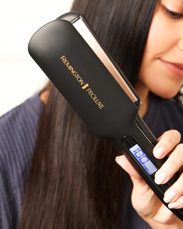 Випрямляч для волосся Remington PROluxe Midnight S9100B з керамічними пластинами 110 мм та OPTIheat, 150-230°C
